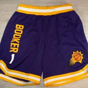 Devin Booker Phoenix Suns Purple & Gold NBA Basketball Shorts - Size Medium G34